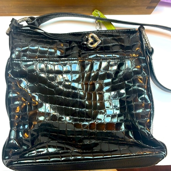 Cher Brighton Patent Leather Shoulder/Crossbody Bag
